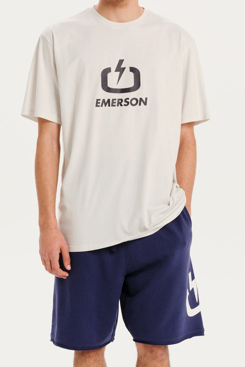 Emerson Logo Ανδρικό Κοντομάνικο  T-Shirt Πάγος